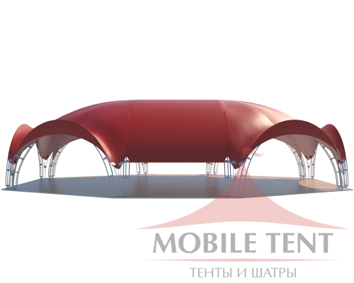 Арочный шатёр 21х16 — 336 м² Схема 1