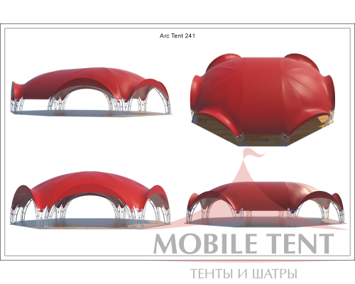 Арочный шатёр 21х16 — 336 м² Схема 4