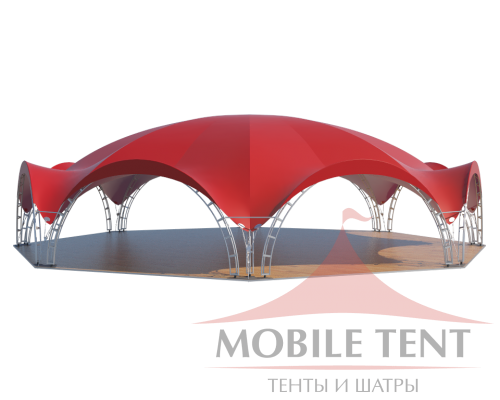 Арочный шатёр 26х24 — 460 м² Схема 2