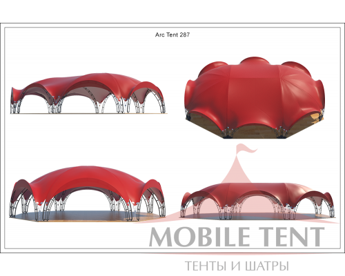 Арочный шатёр 27х20 — 460 м² Схема 4
