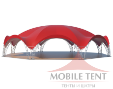 Арочный шатёр 26х24 — 460 м² Схема 1