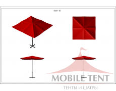 Зонт для кафе Desert 2х2 Схема 1