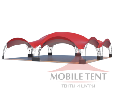 Арочный шатёр 20х20 — 400 м² Схема 2
