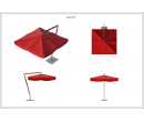 Зонт уличный для кафе Premium Side 2х2 Схема 1