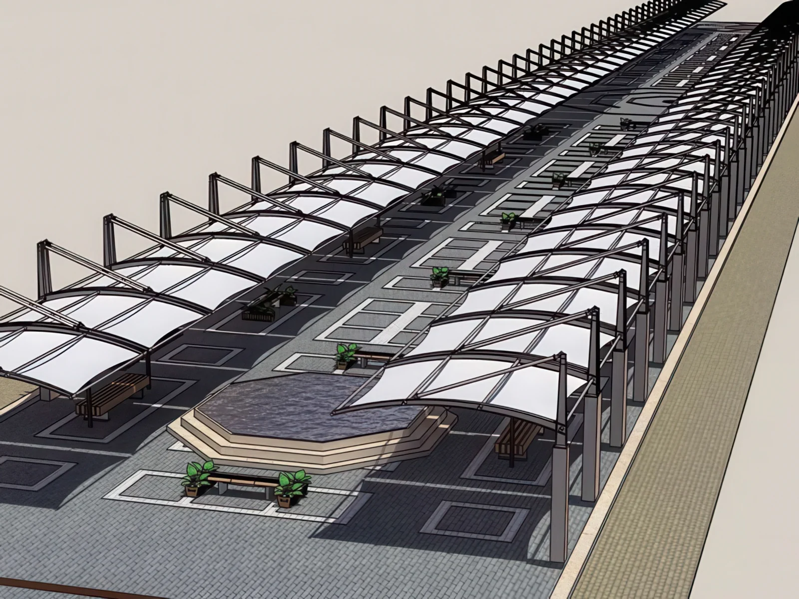 Тентовые ансамбли проект 58