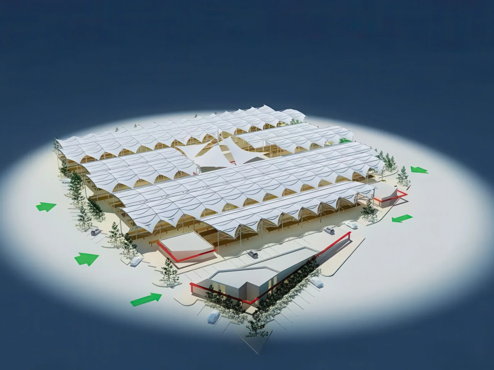 Тентовые ансамбли проект 70