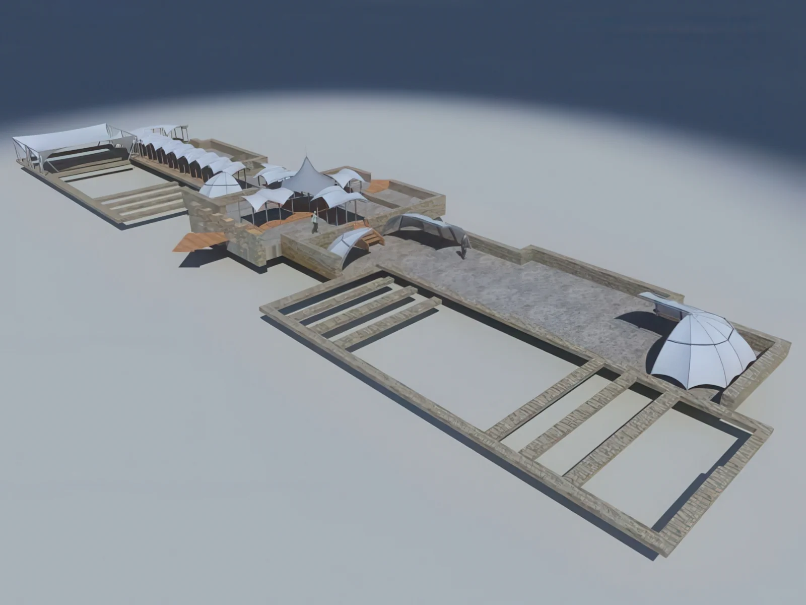 Тентовые ансамбли проект 75