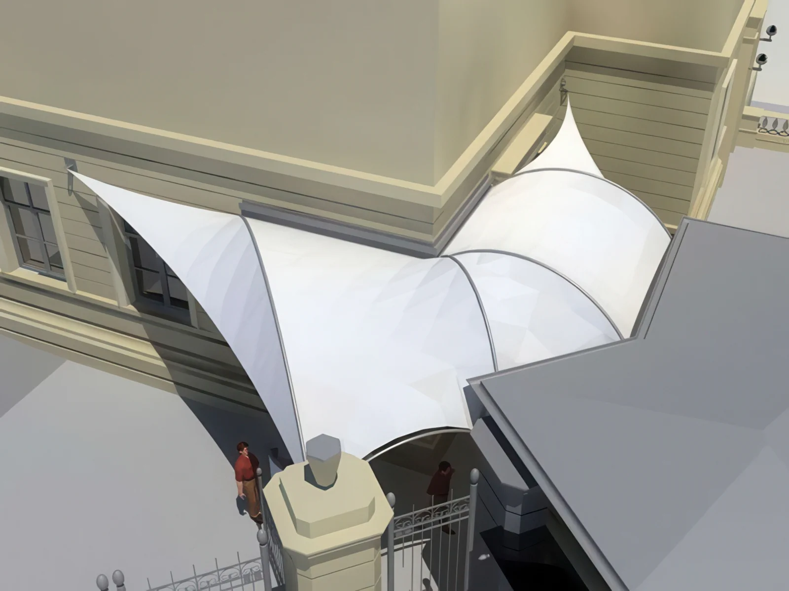 Тентовые входные группы проект 20