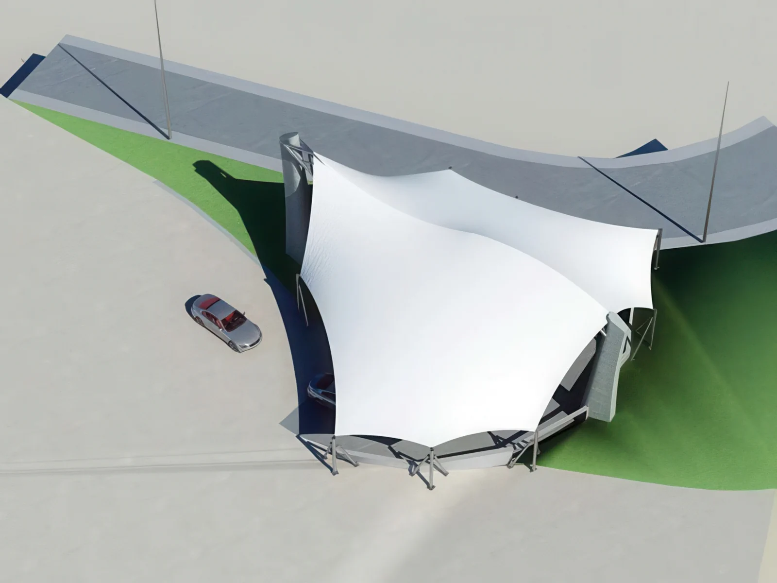 Тентовые входные группы проект 54