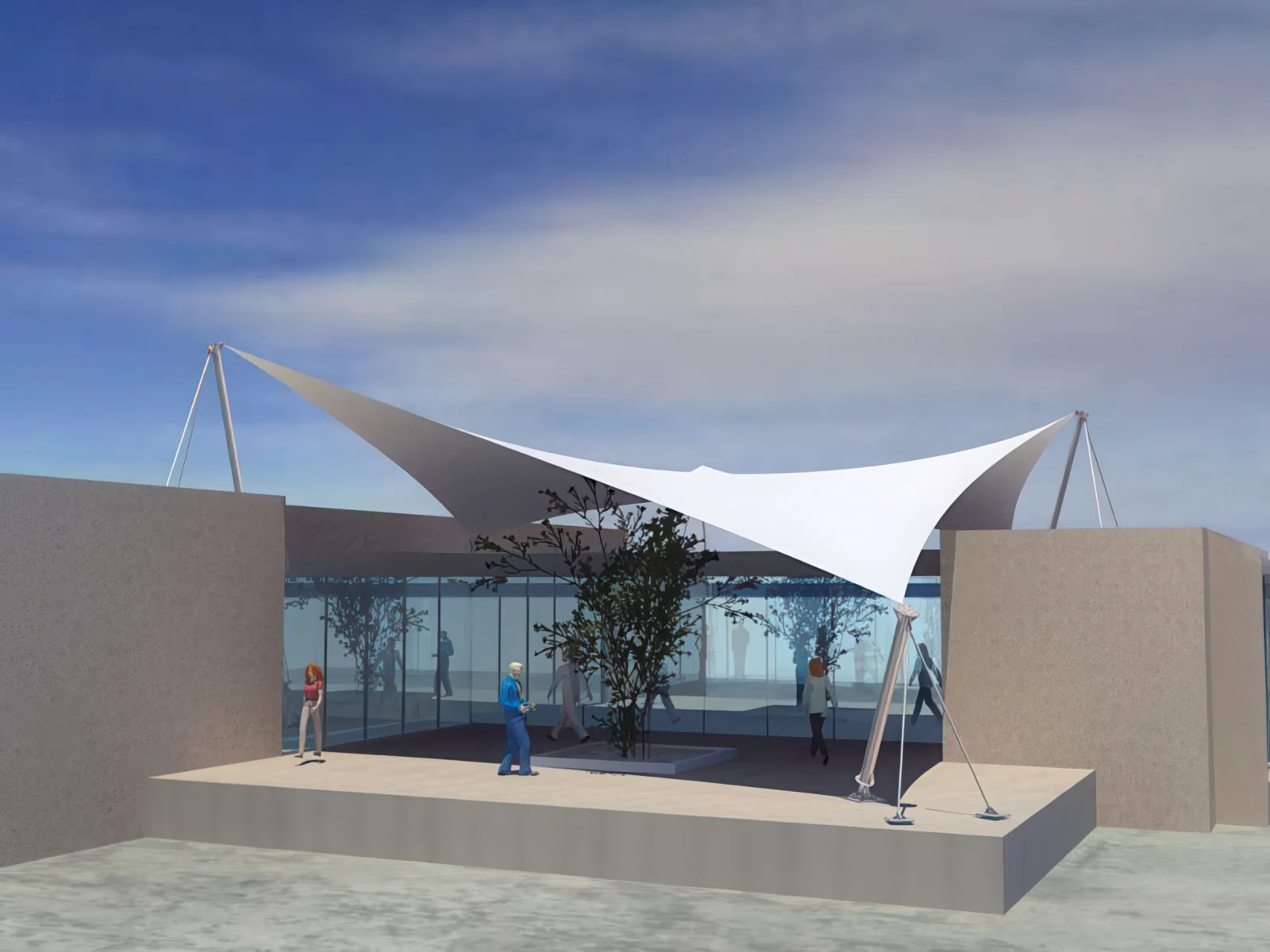 Тентовые входные группы проект 70