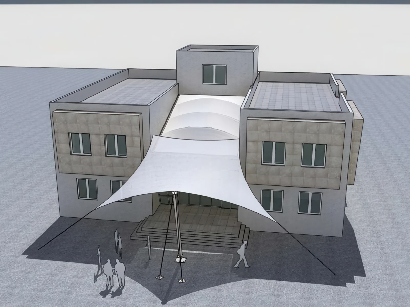 Тентовые входные группы проект 86