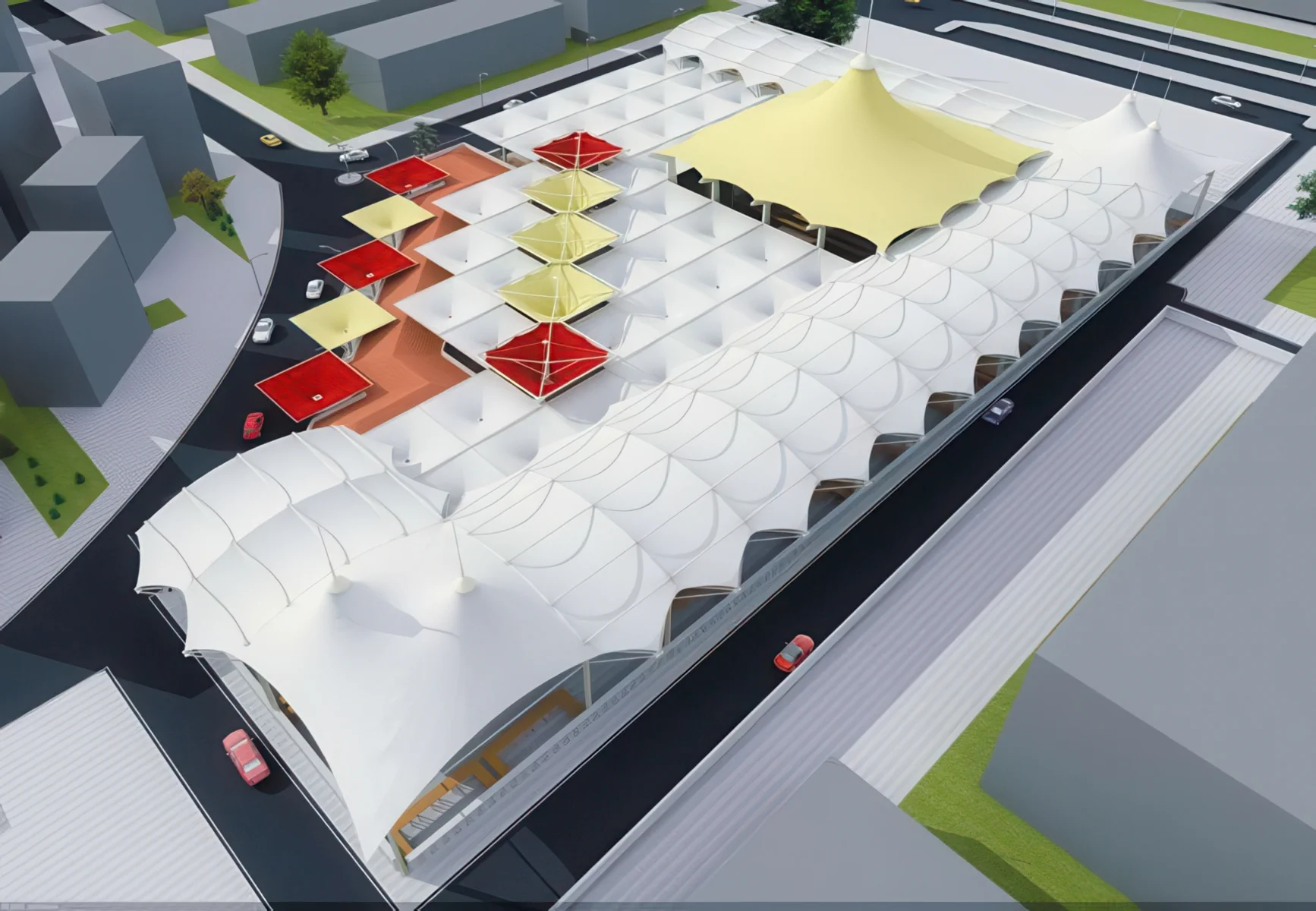 Навесы для рынков проект 6