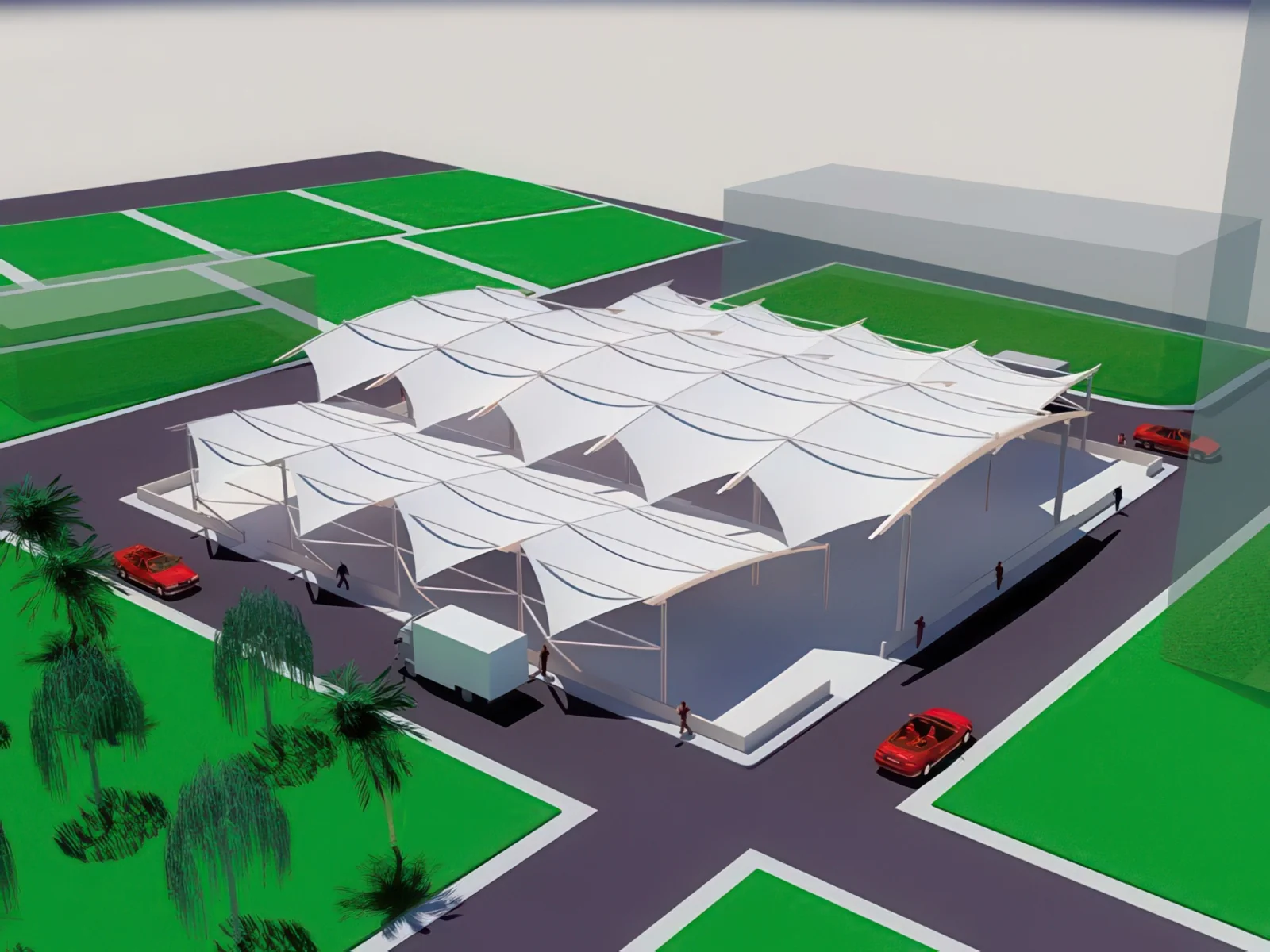 Навесы для рынков проект 16