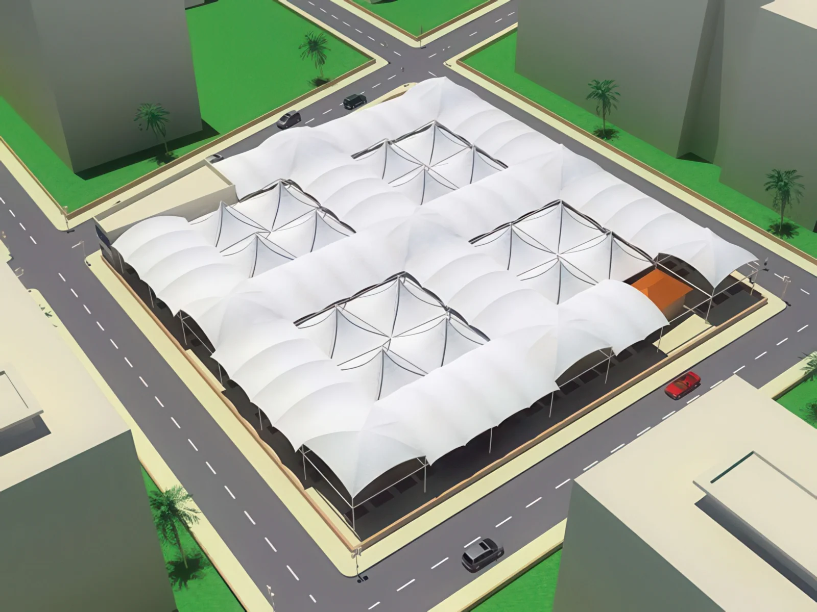 Навесы для рынков проект 26