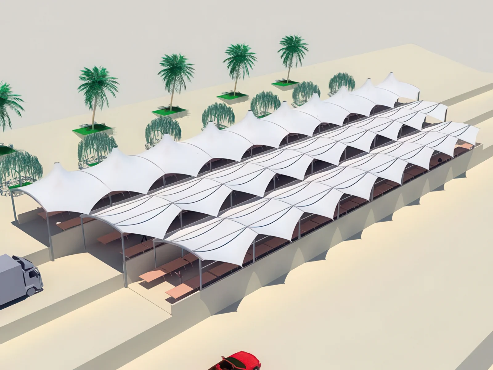 Навесы для рынков проект 27