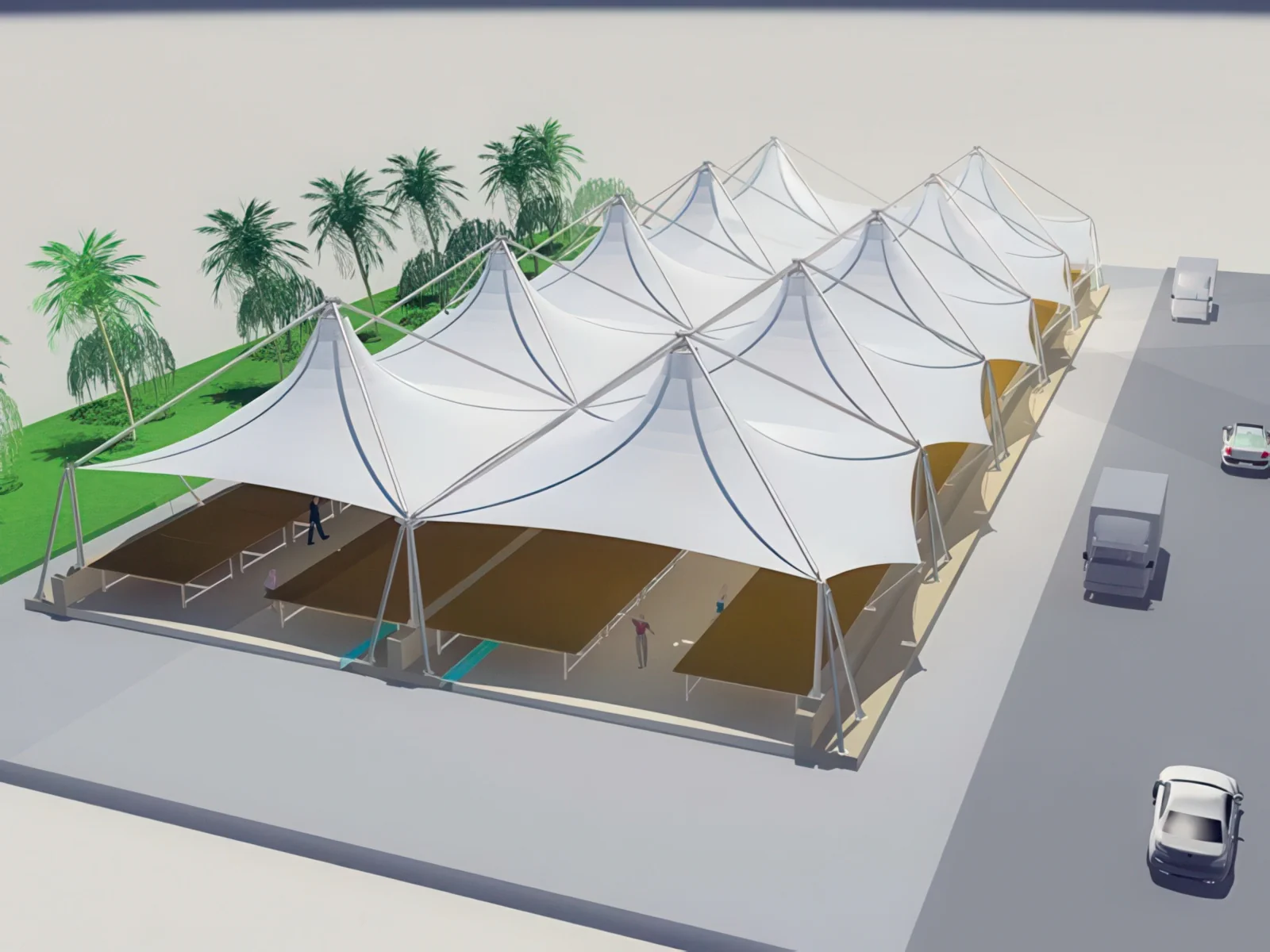 Навесы для рынков проект 30