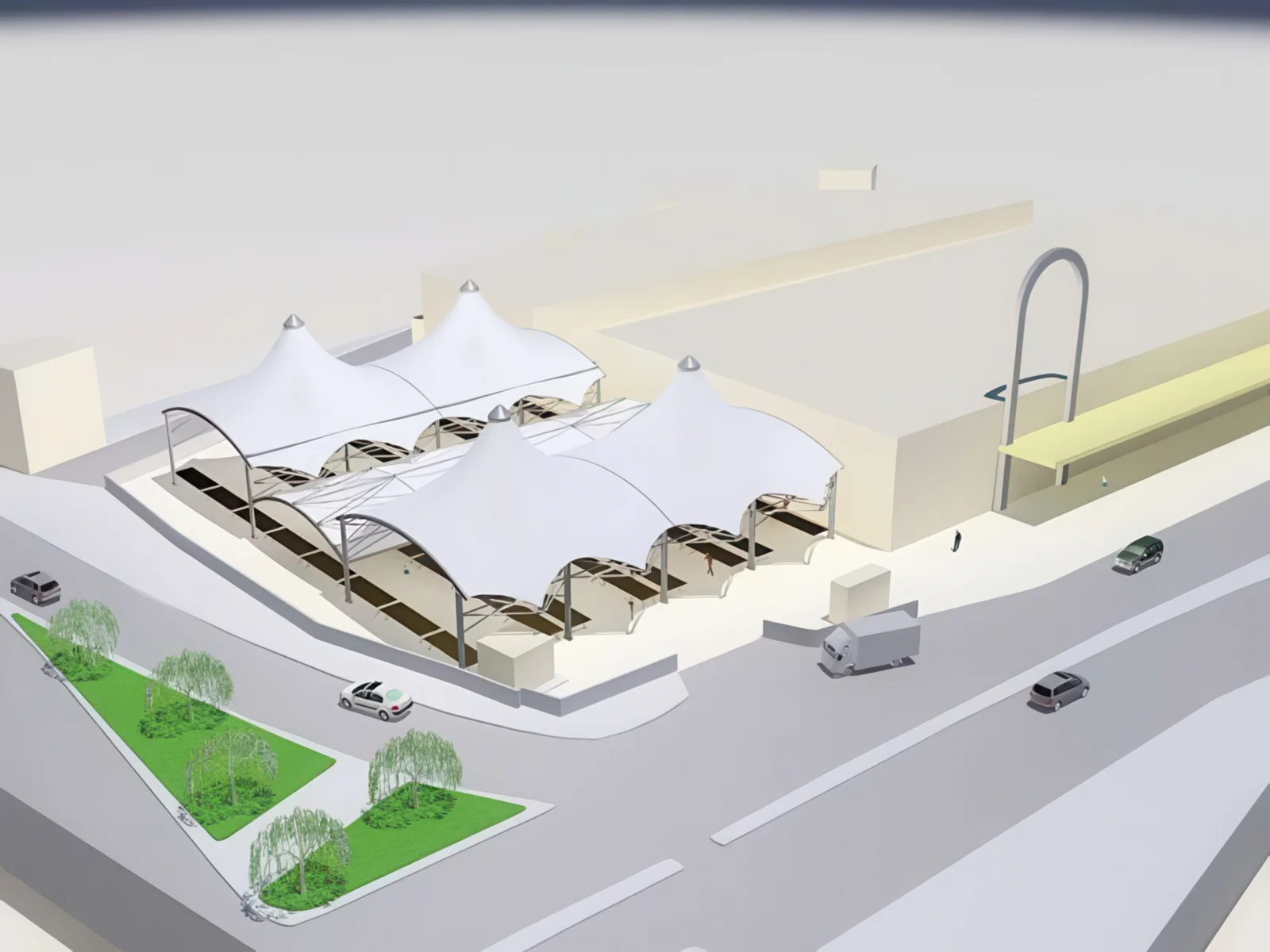 Навесы для рынков проект 50