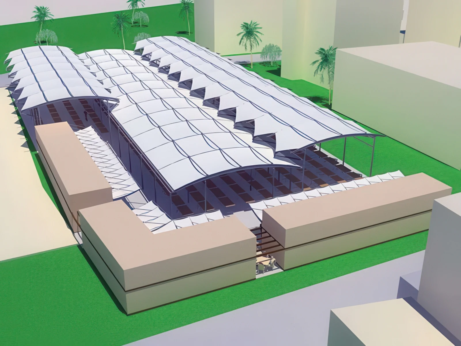 Навесы для рынков проект 54