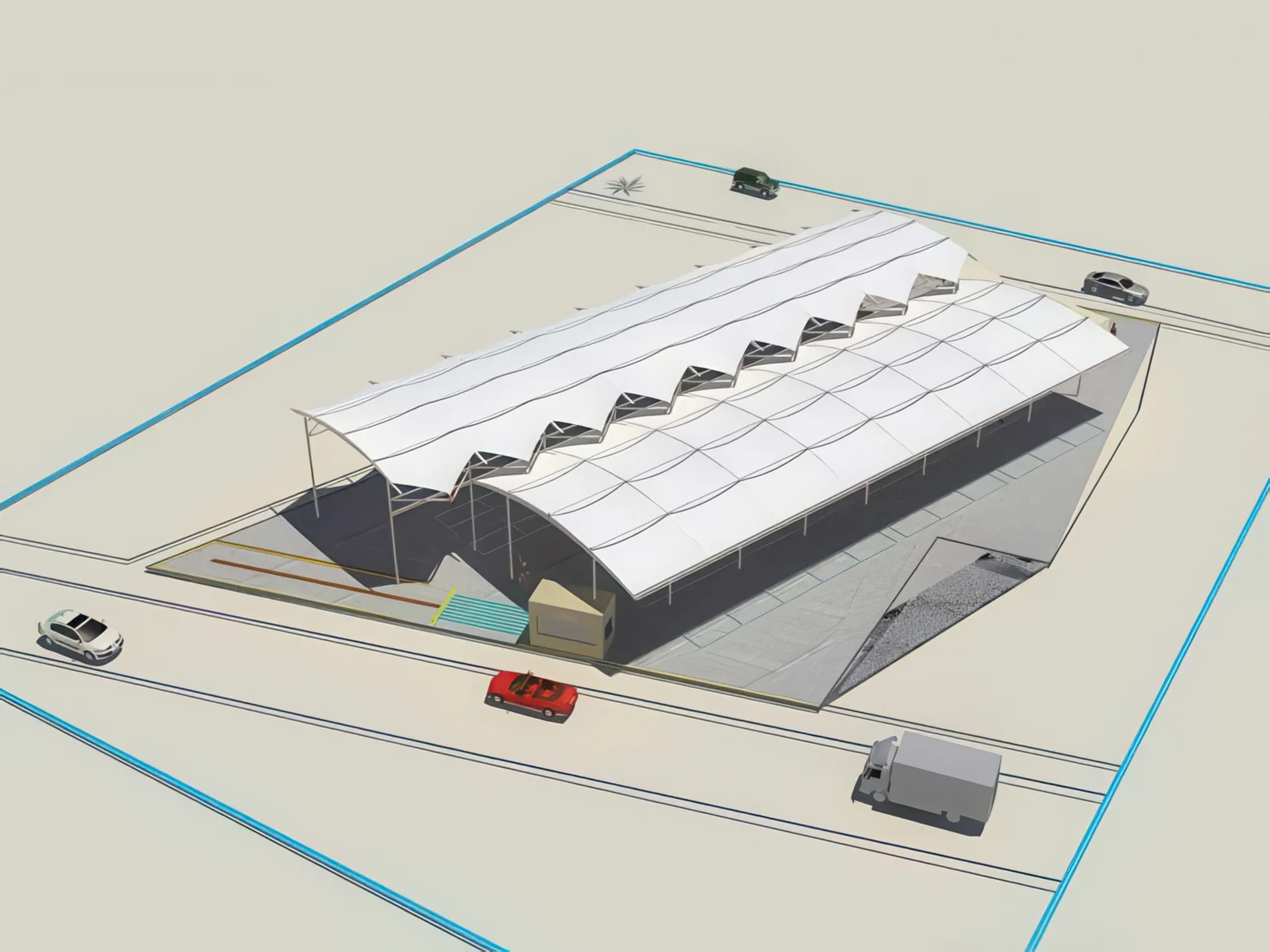 Навесы для рынков проект 86