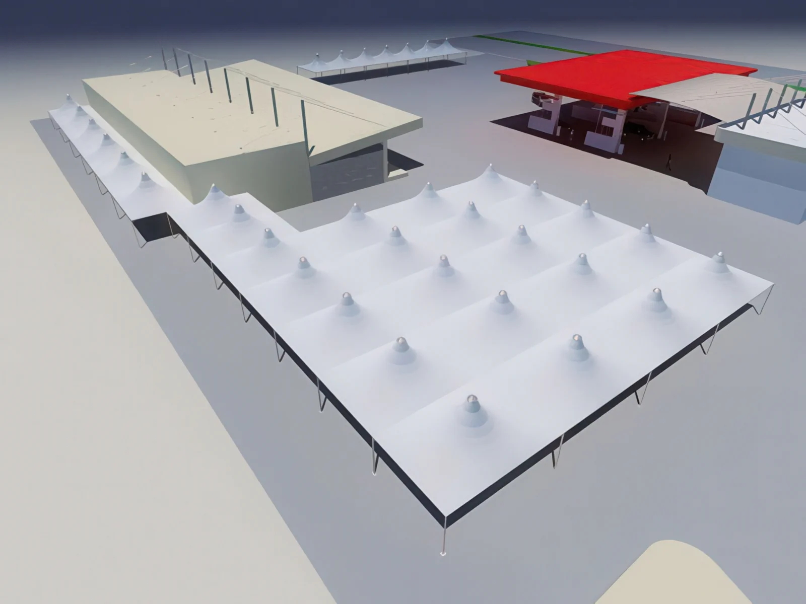 Модульные шатры проект 27