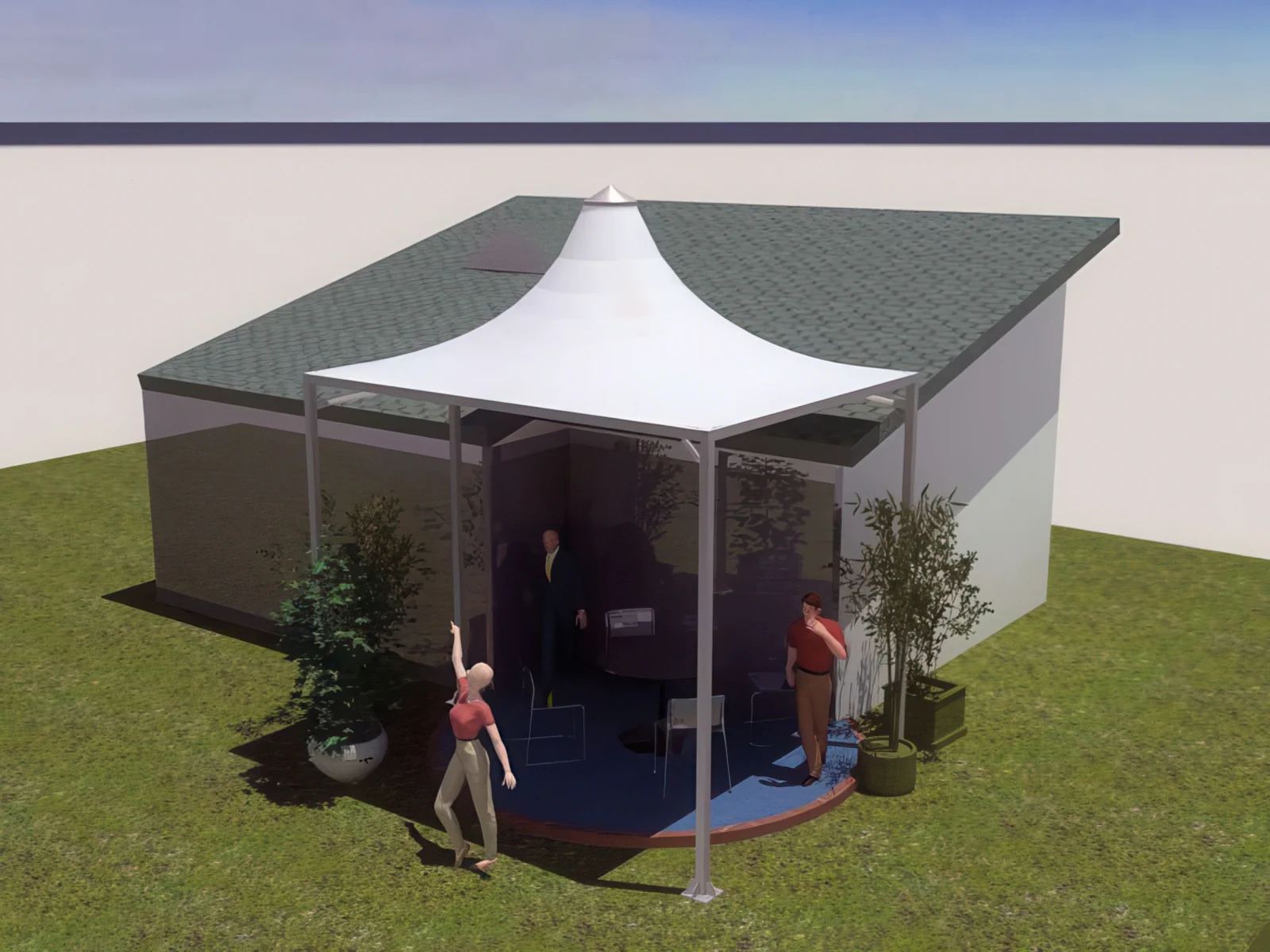 Модульные шатры проект 32