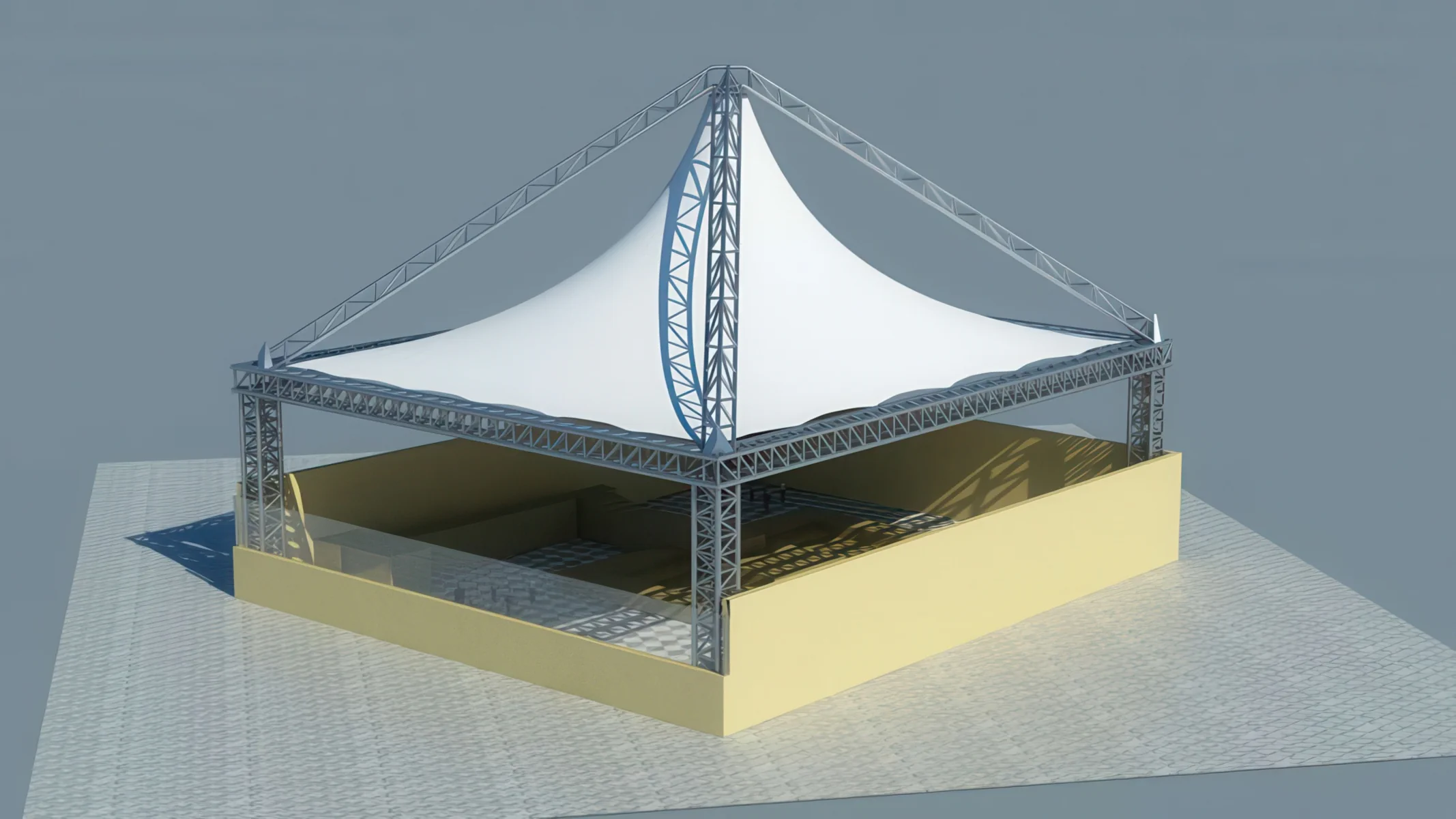 Модульные шатры проект 48