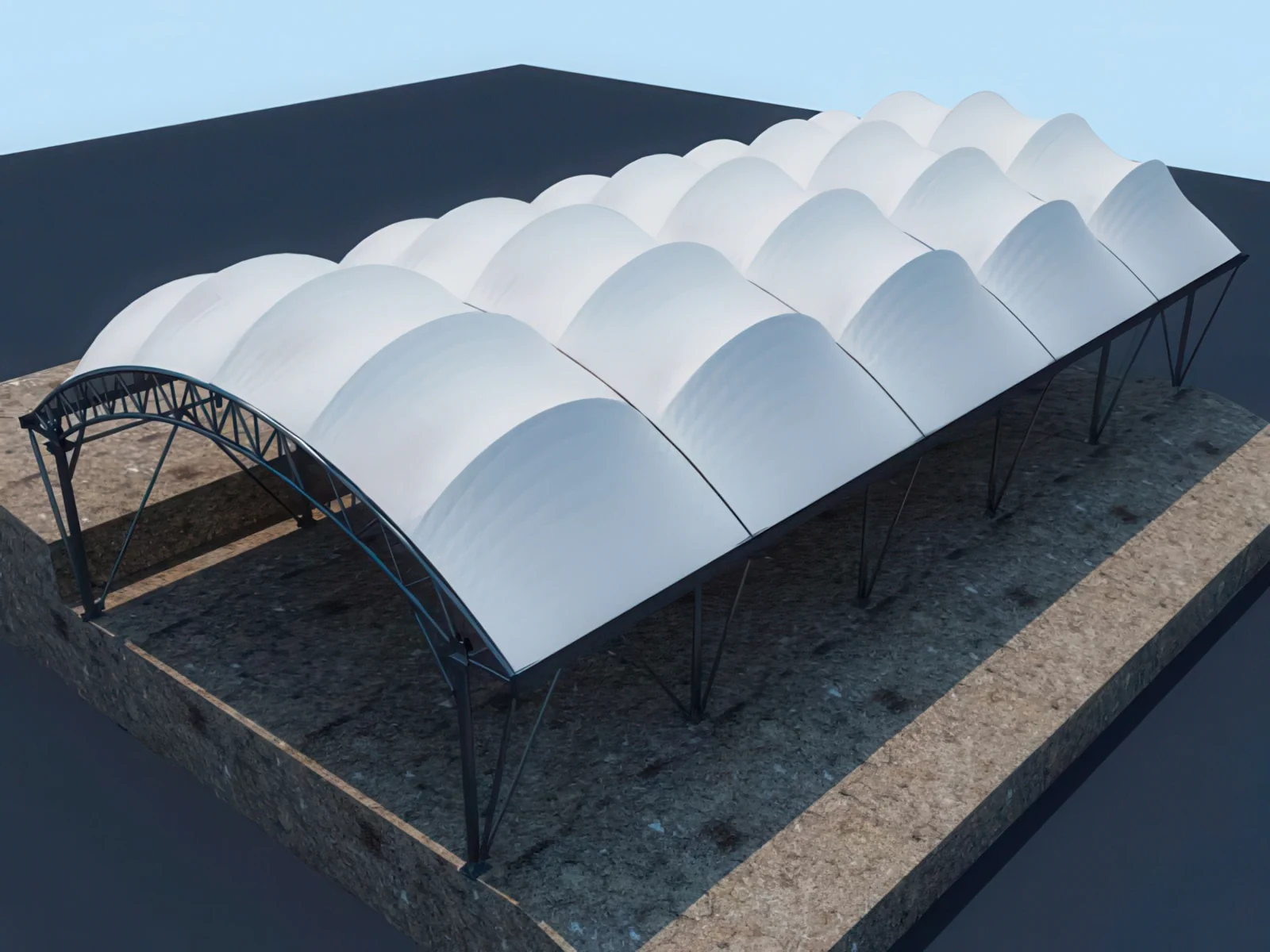 Тентовые сооружения без внутренних опор проект 12