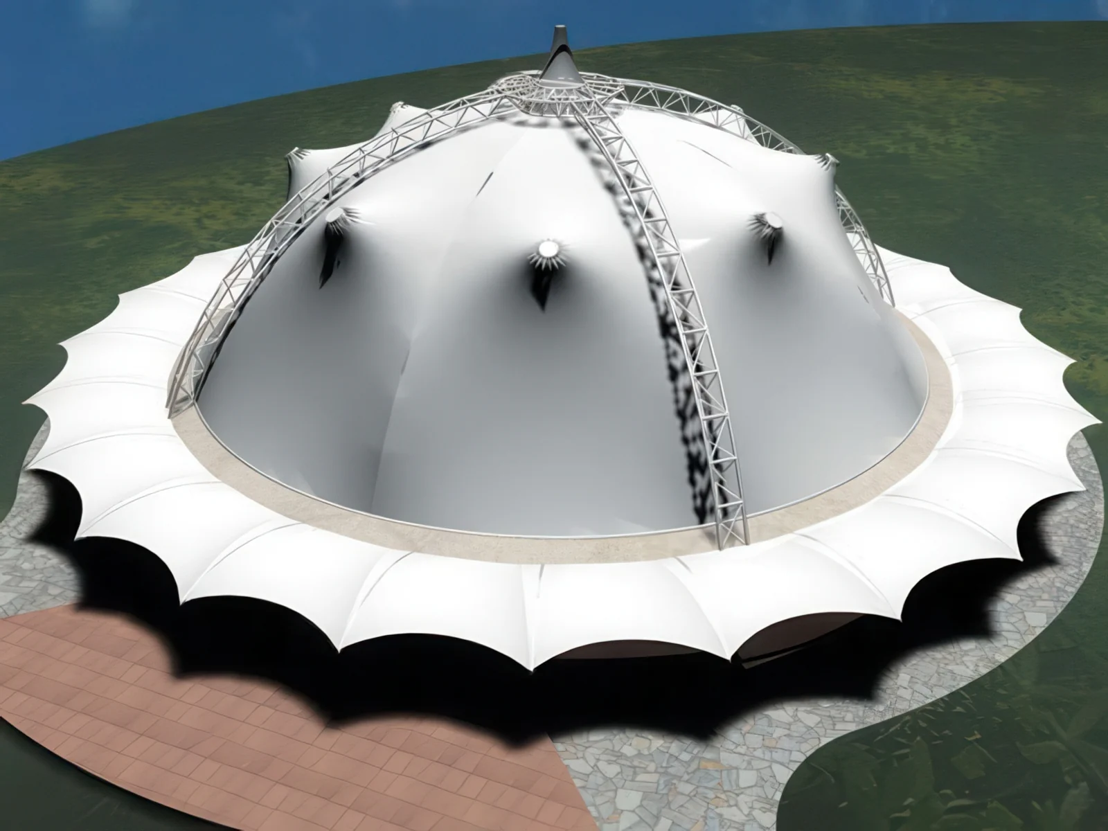 Тентовые сооружения без внутренних опор проект 29