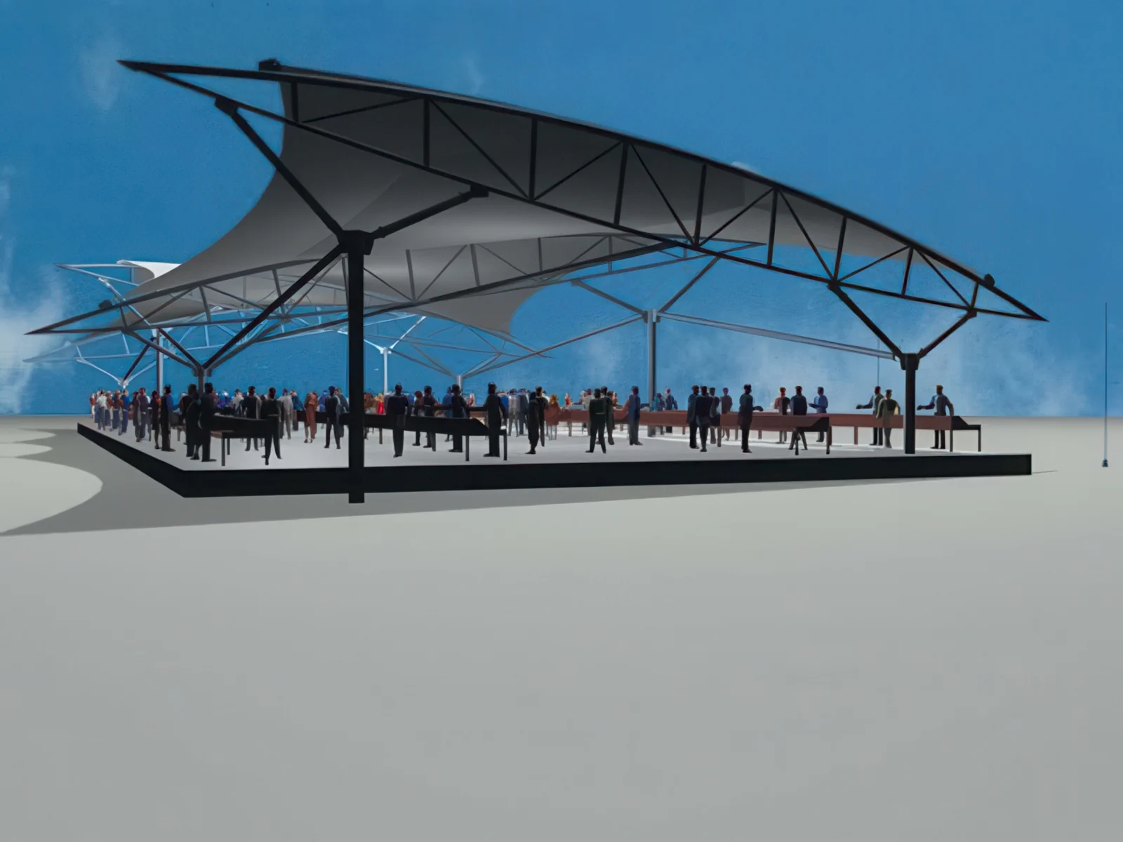 Тентовые сооружения без внутренних опор проект 42