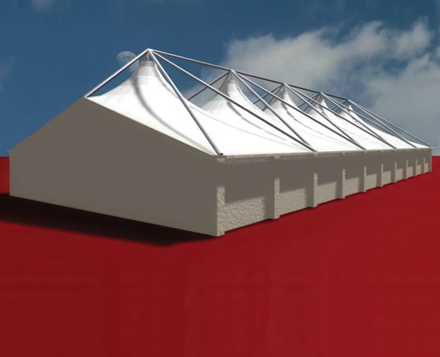 Тентовые сооружения без внутренних опор проект 45