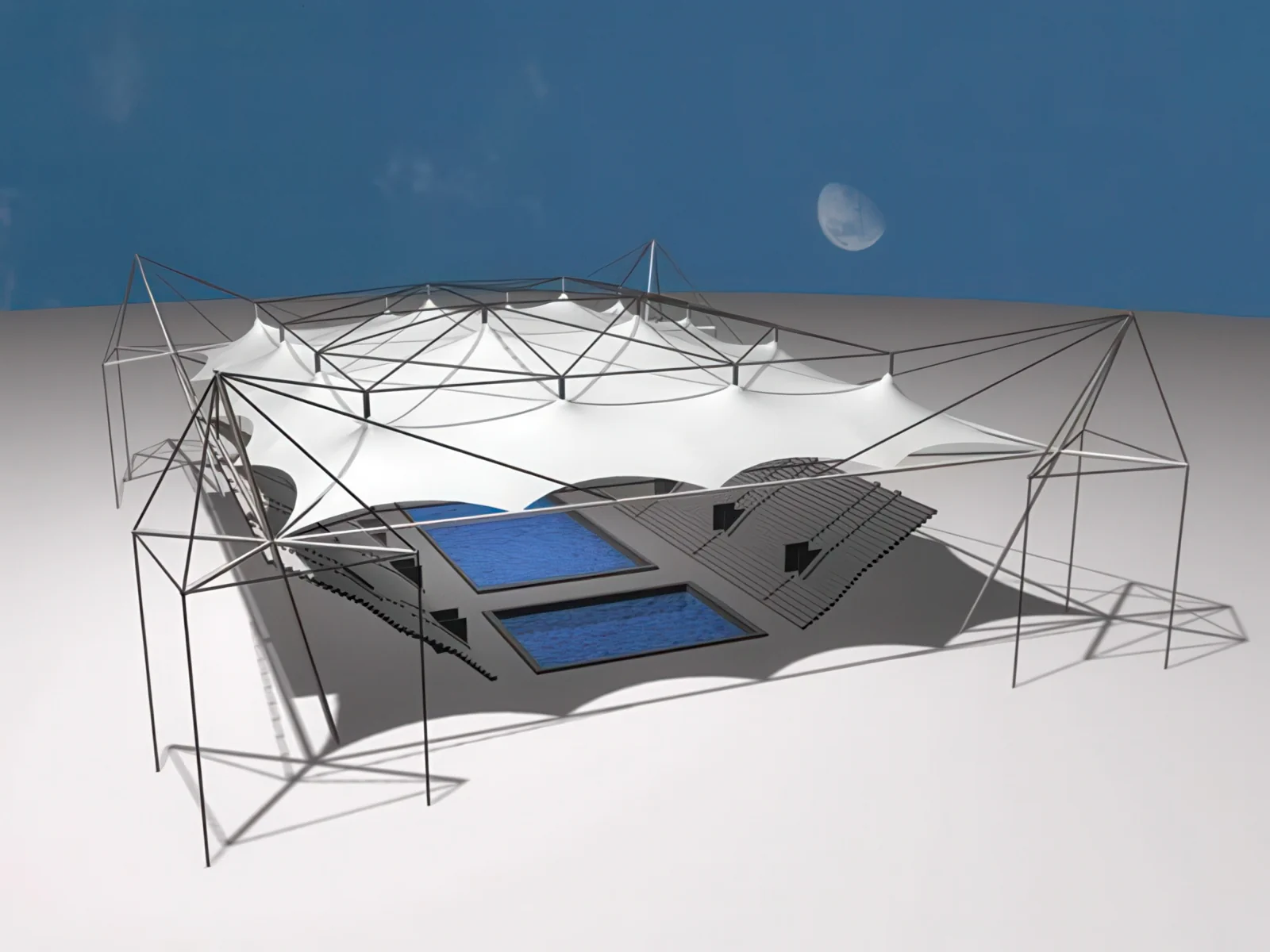 Тентовые сооружения без внутренних опор проект 46