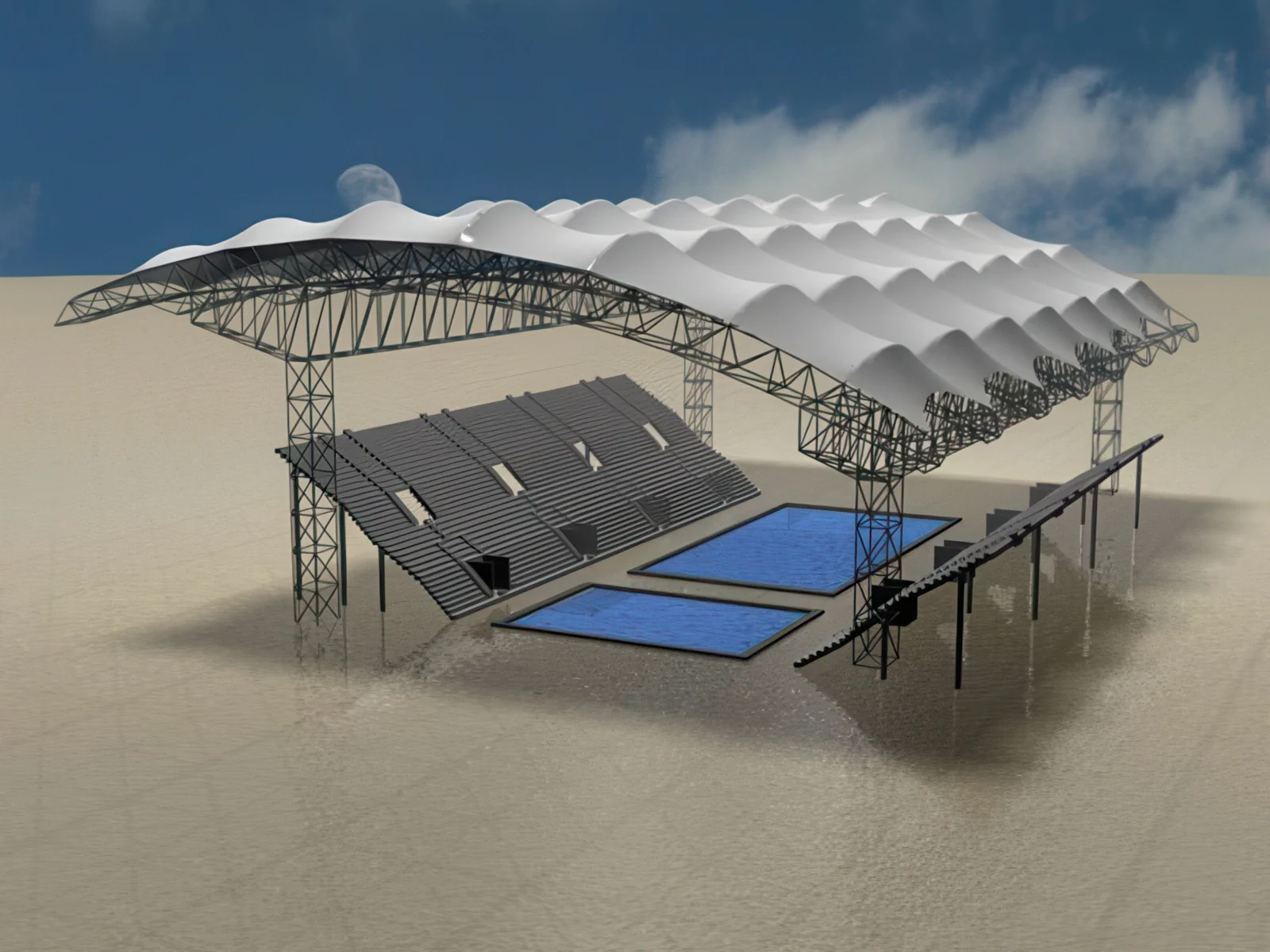 Тентовые сооружения без внутренних опор проект 47