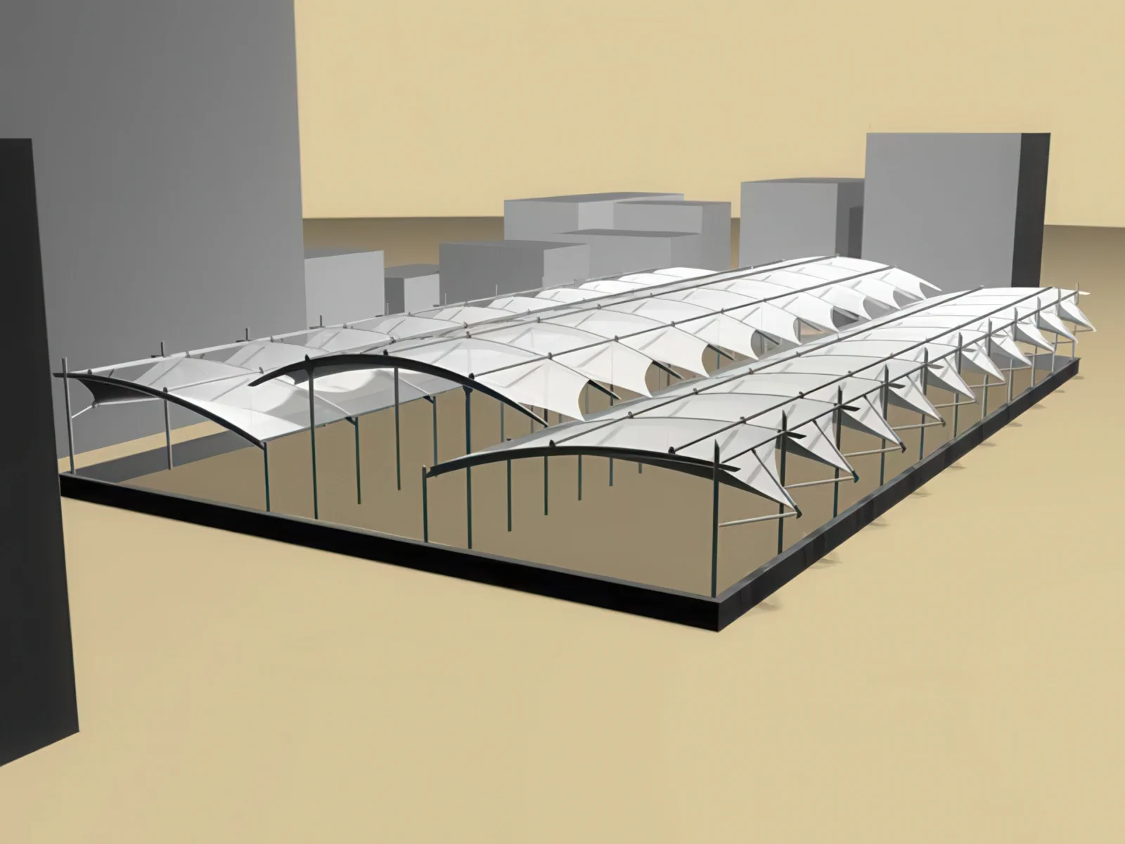 Тентовые сооружения без внутренних опор проект 52