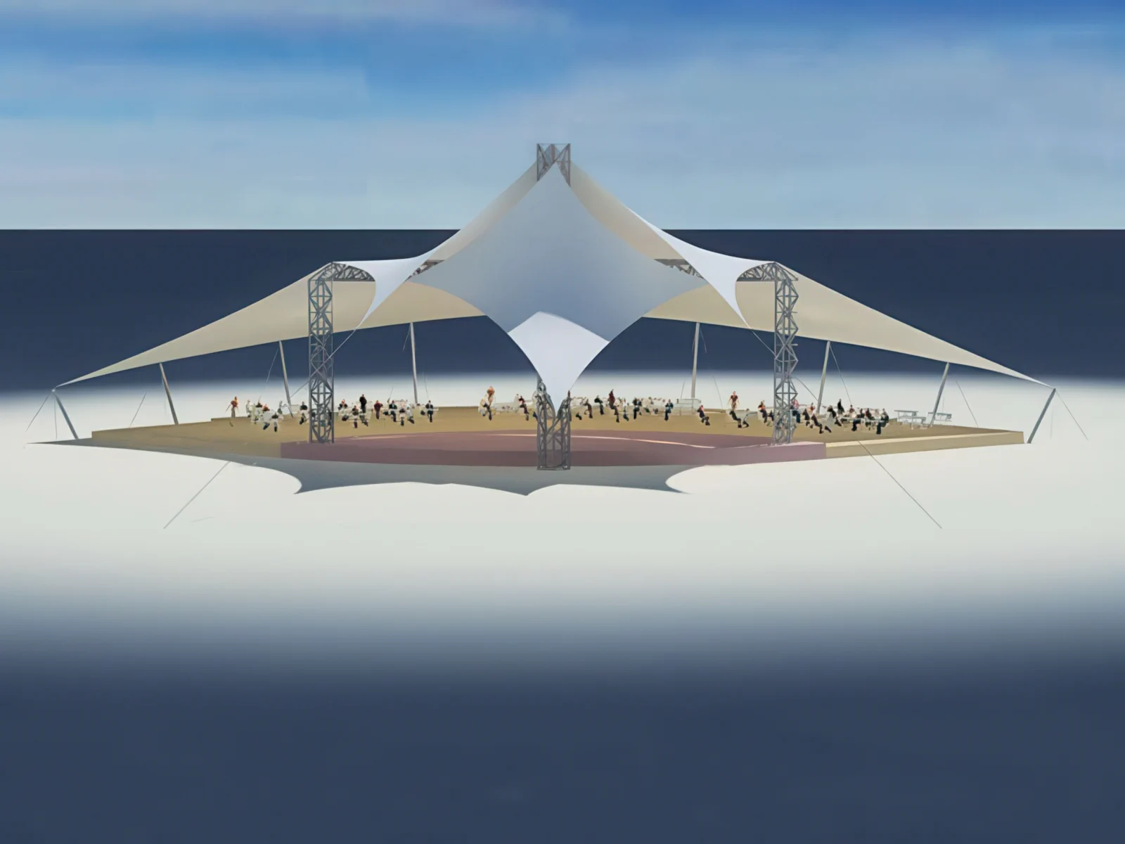 Тентовые сооружения без внутренних опор проект 67