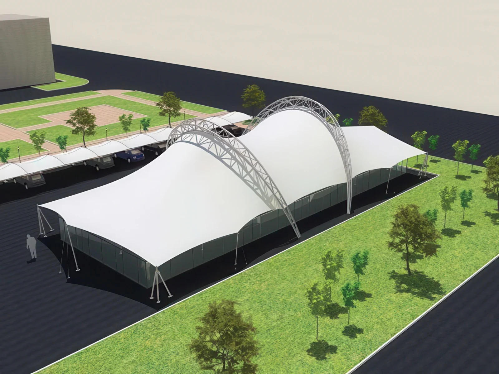 Тентовые сооружения без внутренних опор проект 72