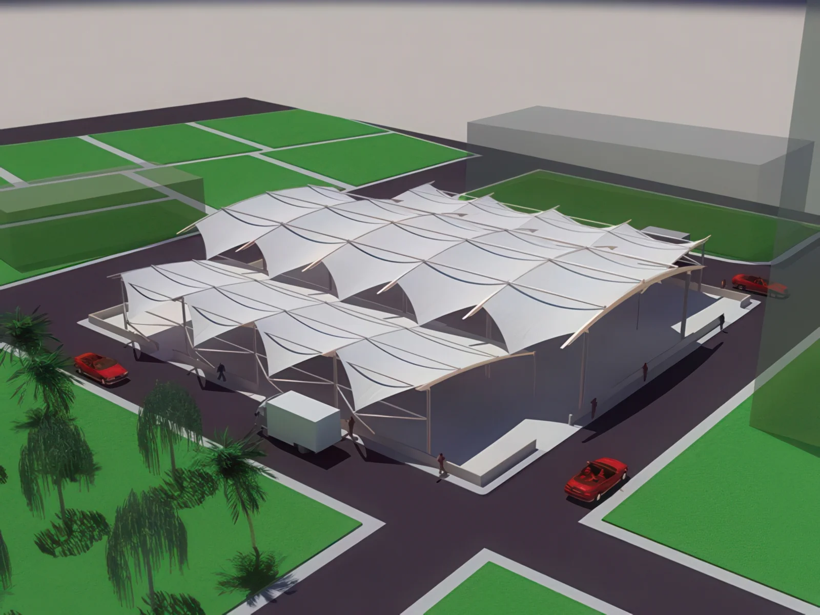 Тентовые сооружения без внутренних опор проект 81