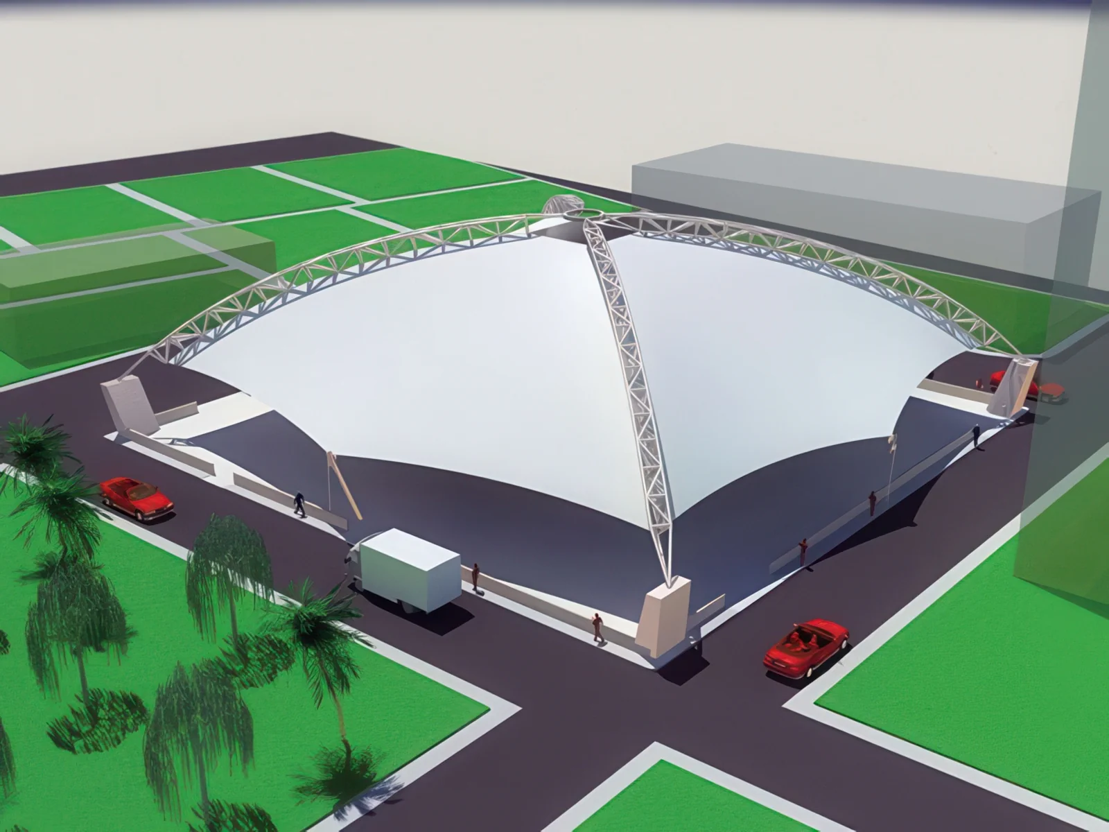 Тентовые сооружения без внутренних опор проект 85