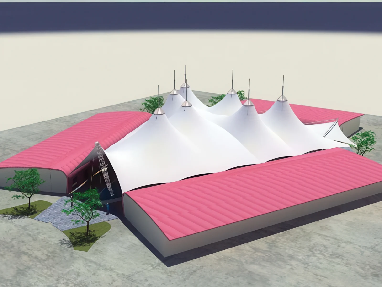 Тентовые сооружения без внутренних опор проект 95