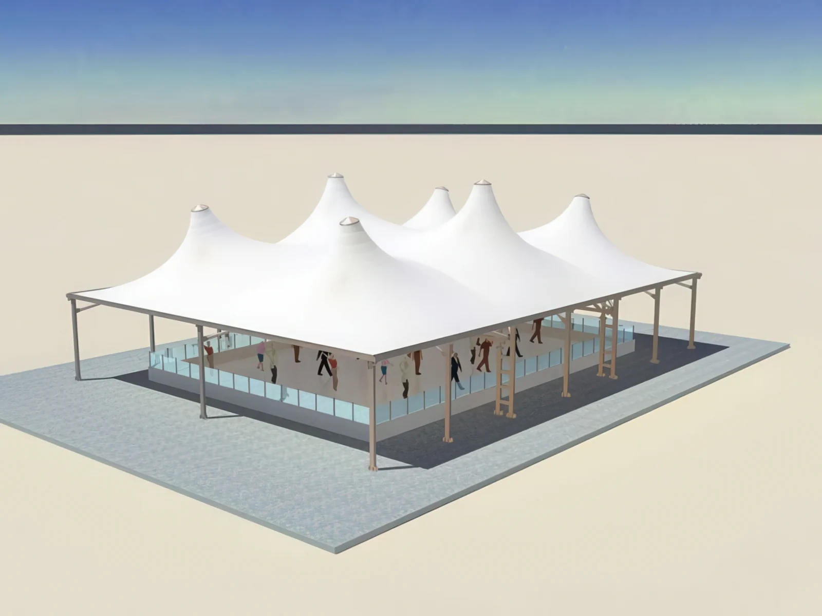 Тентовые сооружения без внутренних опор проект 104