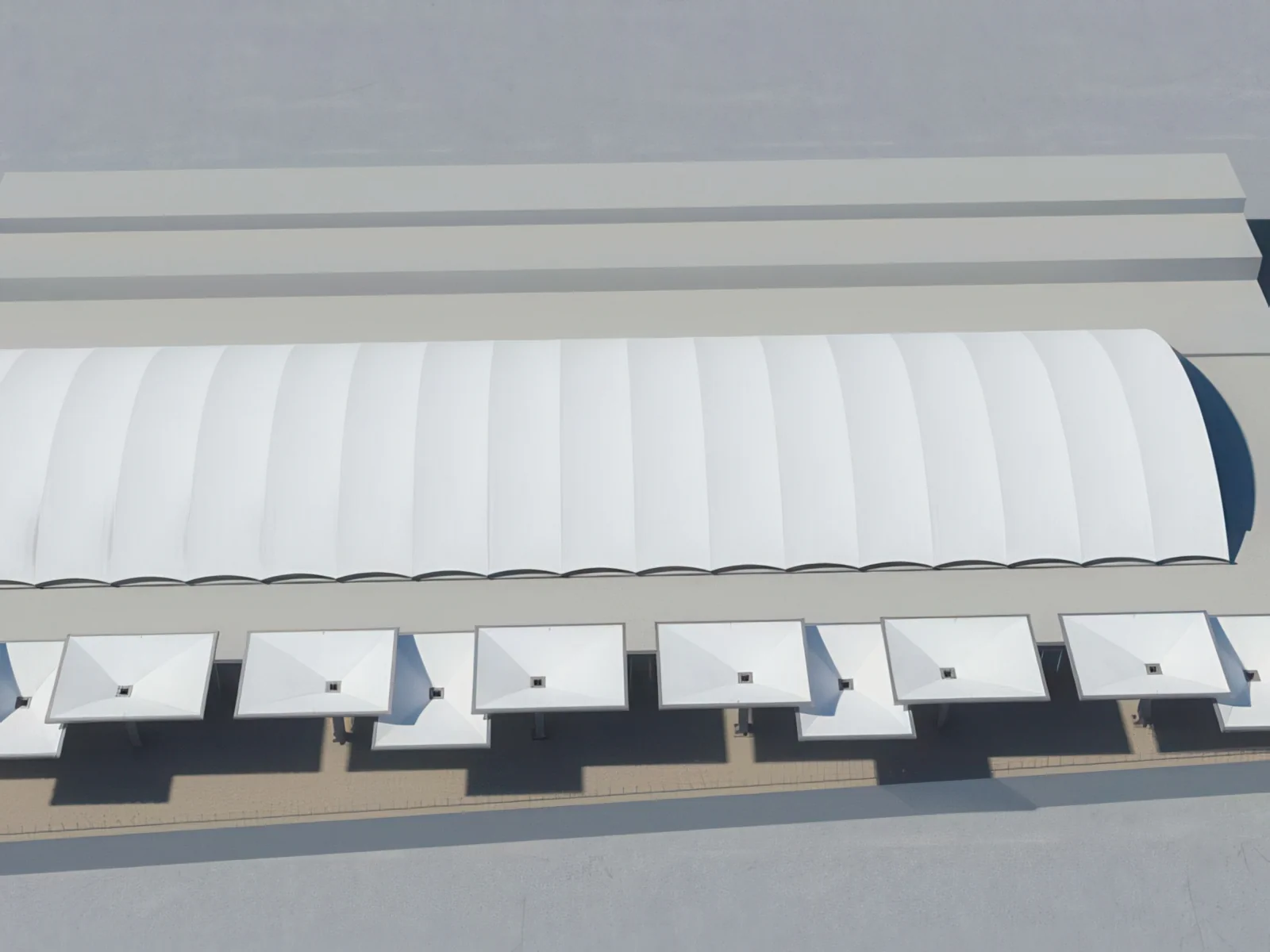 Тентовые сооружения без внутренних опор проект 108