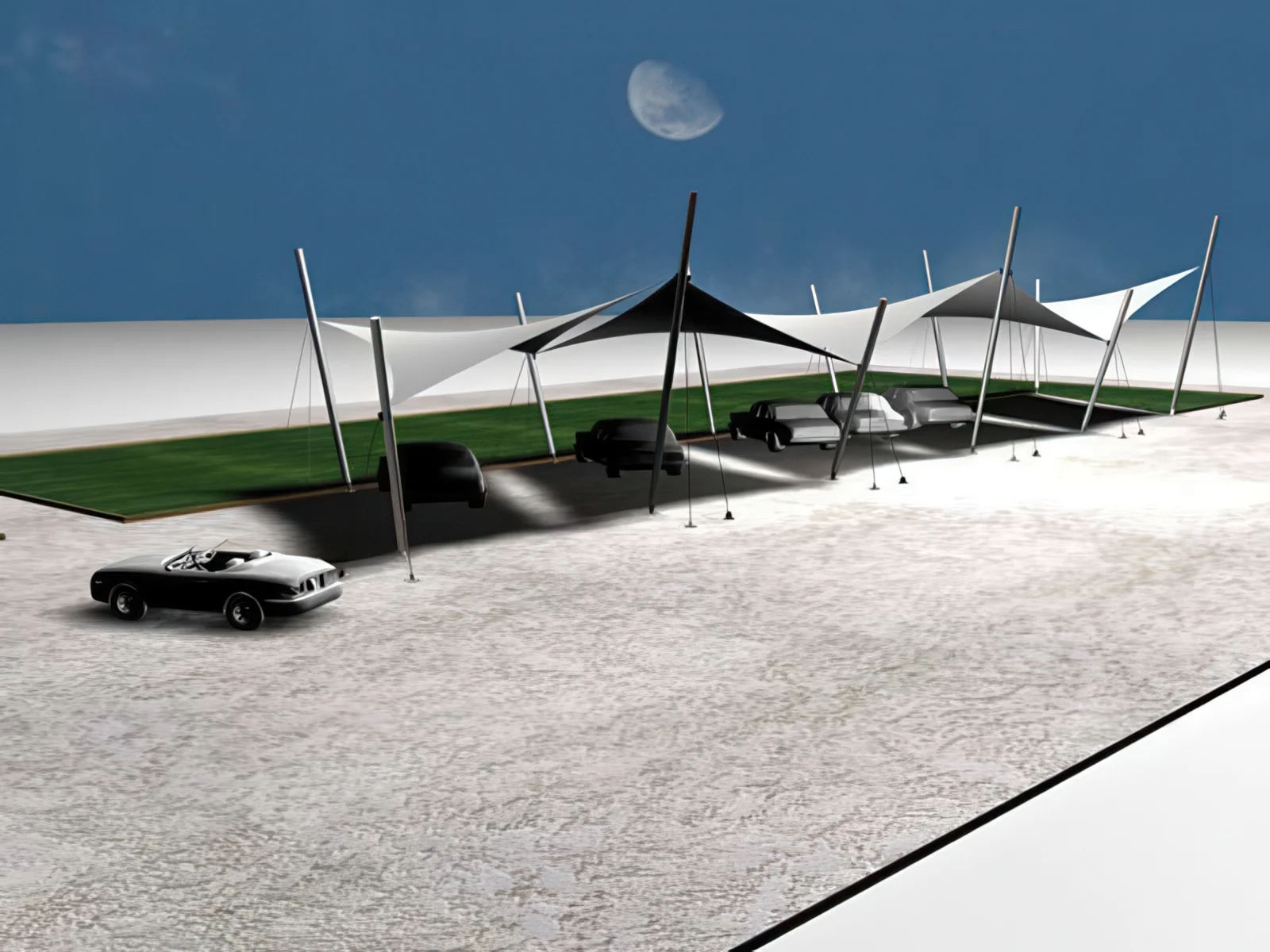 Навесы для автомобильных парковок проект 5