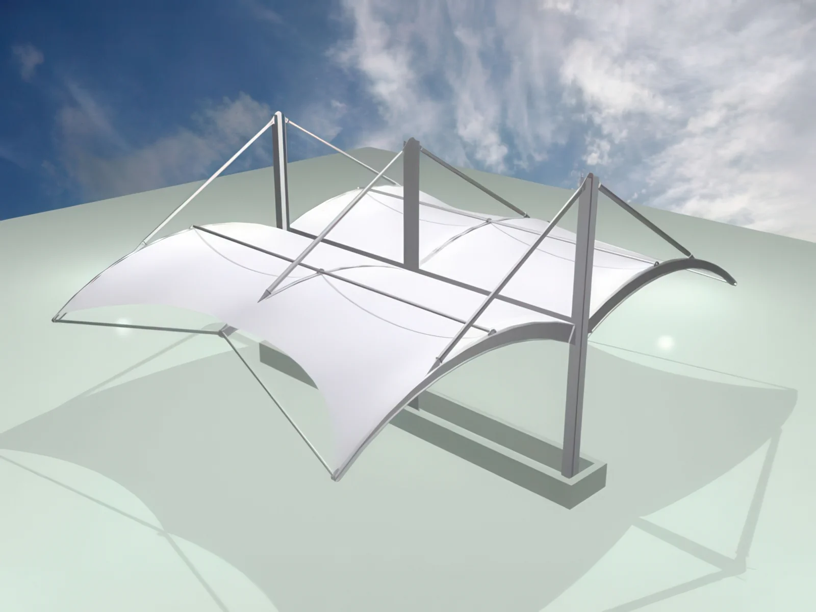 Навесы для автомобильных парковок проект 38
