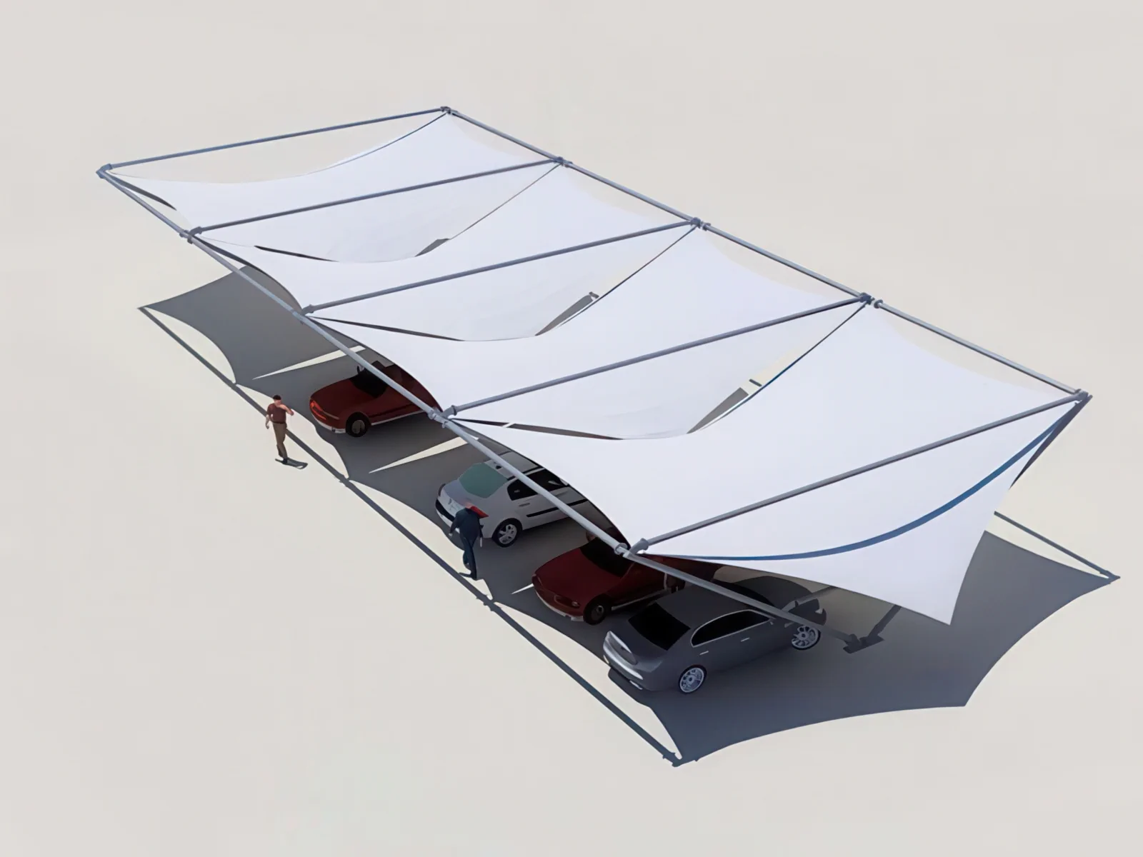 Навесы для автомобильных парковок проект 61