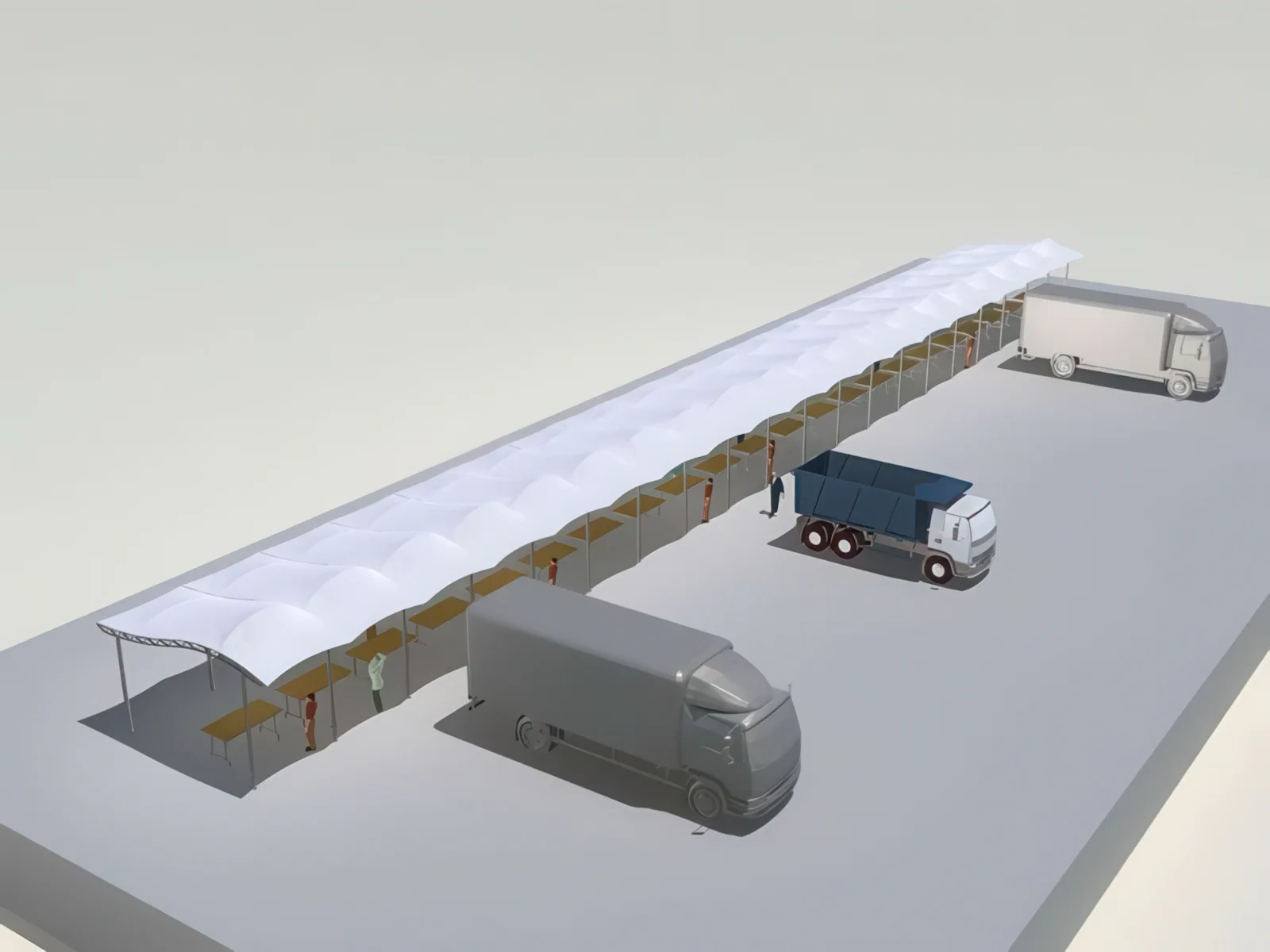 Навесы для автомобильных парковок проект 62