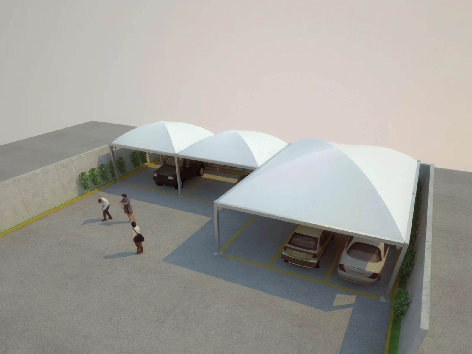 Навесы для автомобильных парковок проект 113