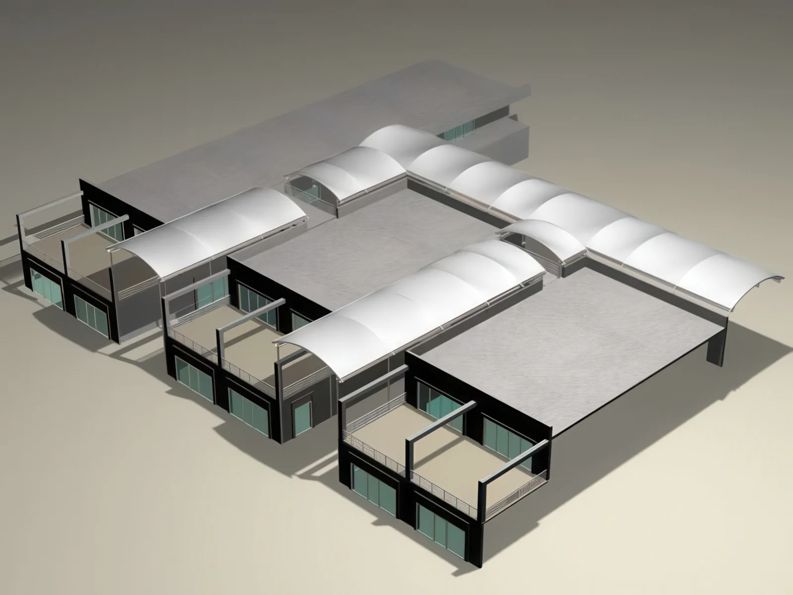 Навесы для пеших зон проект 3