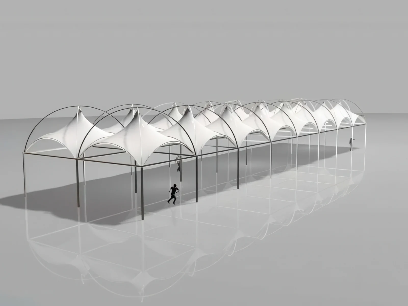 Навесы для пеших зон проект 7