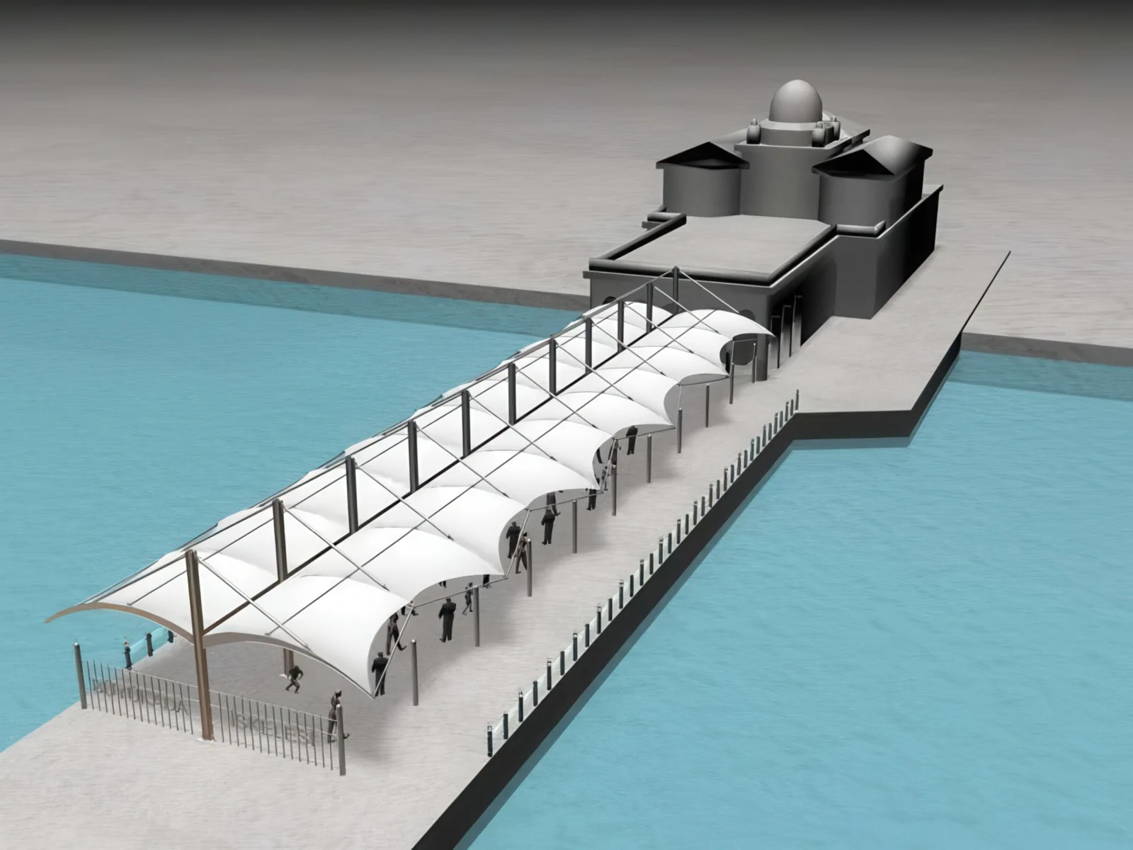 Навесы для пеших зон проект 10