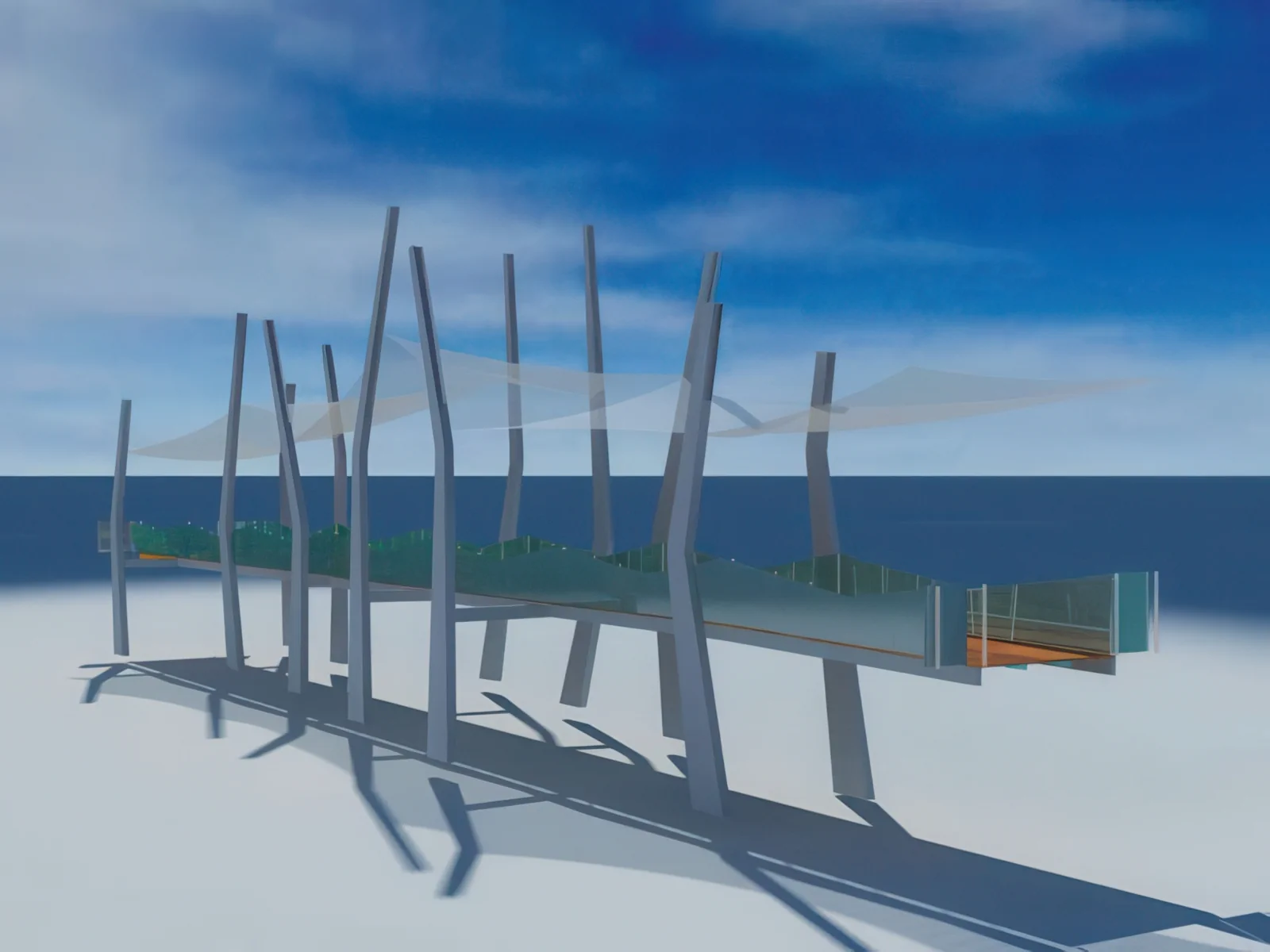 Навесы для пеших зон проект 12