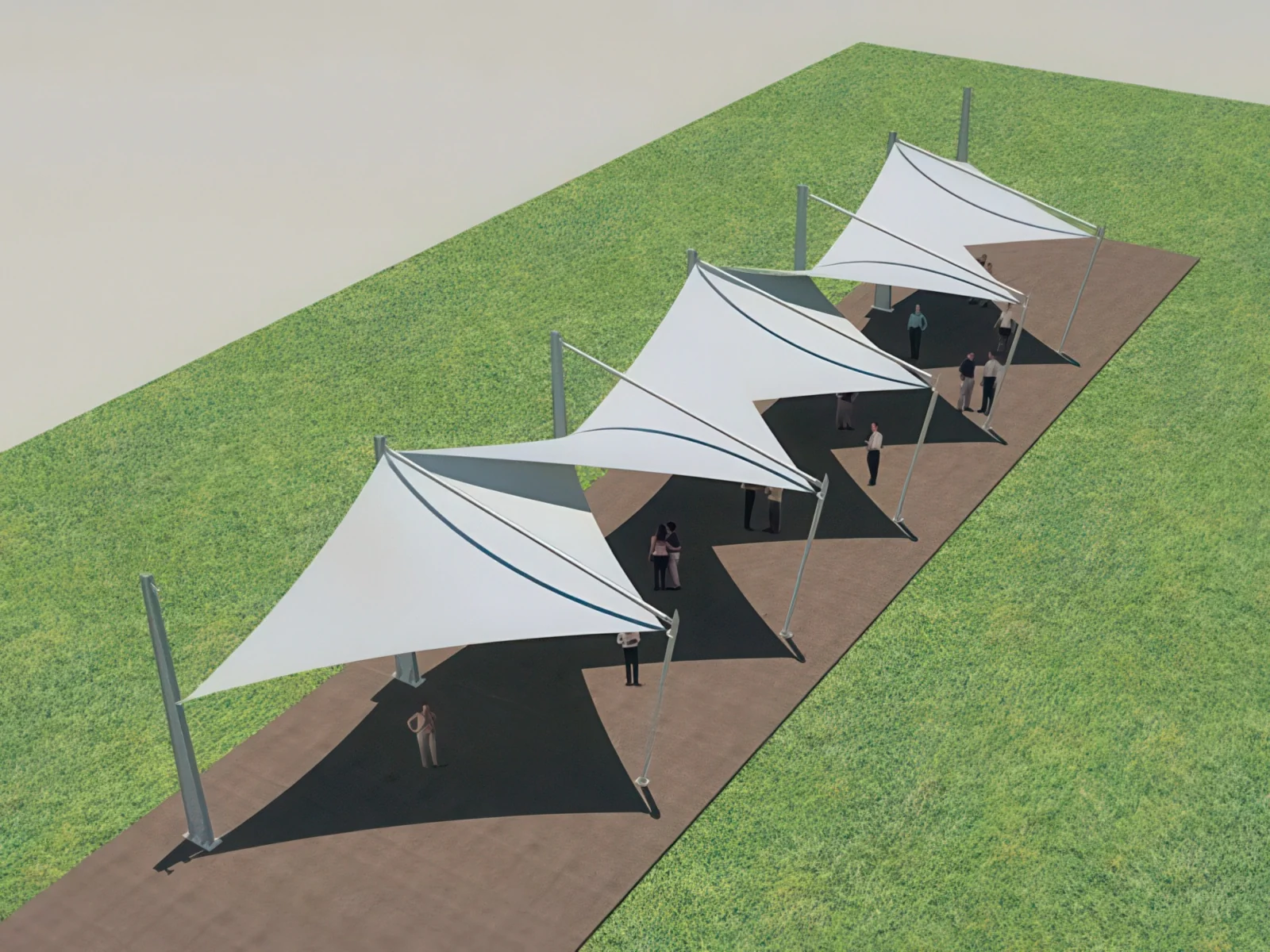 Навесы для пеших зон проект 16